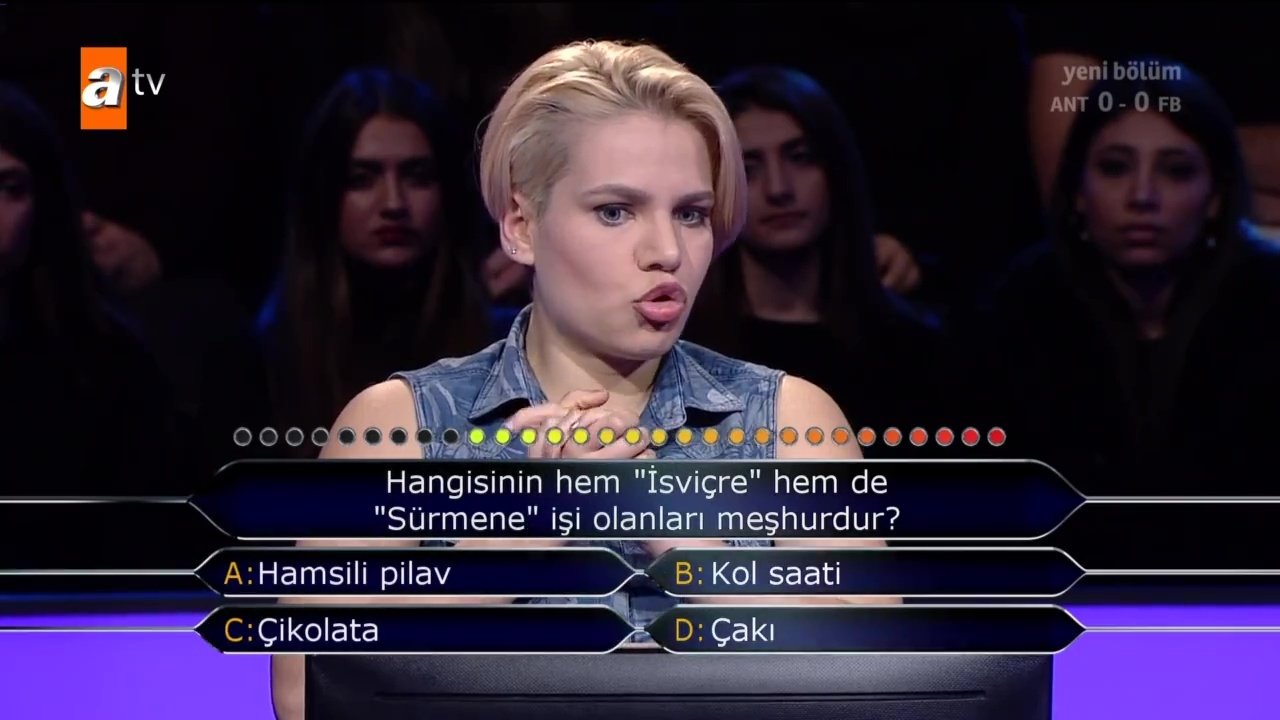 Kim Milyoner Olmak İster 796. bölüm soru ve cevapları | Futbol sorusu geceye damga vurdu