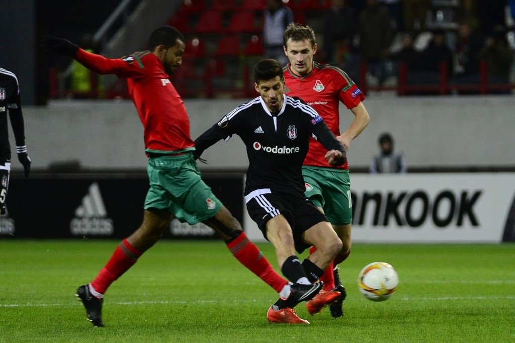 Lokomotiv Moskova - Beşiktaş maçından kareler