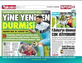 Fenerbahçe'de Durmisi sesleri!