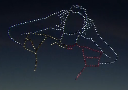 Şampiyonluk kutlamalarında drone ile görsel şölen!