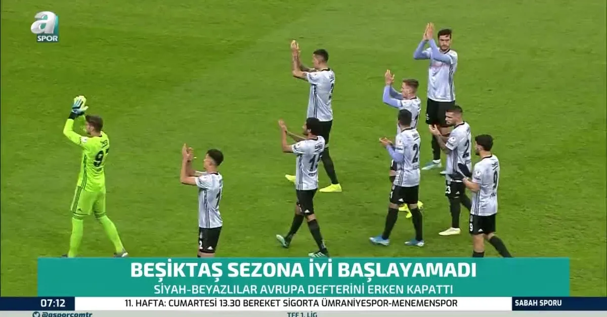 Beşiktaş sezona iyi başlayamadı sonradan açıldı