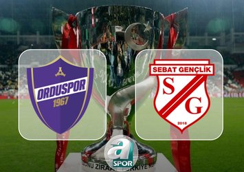 Orduspor 1967 A.Ş.-Sebat Gençlik Spor maçı saat kaçta?