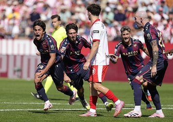 9 kişi kalan Girona, Levante'ye kaybetti!
