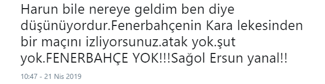 Taraftardan Ersun Yanal’a şok tepki!