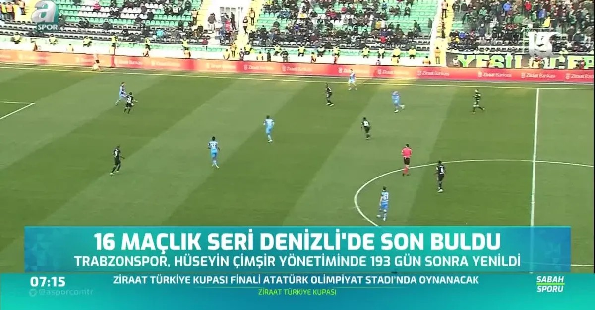 16 maçlık seri son buldu