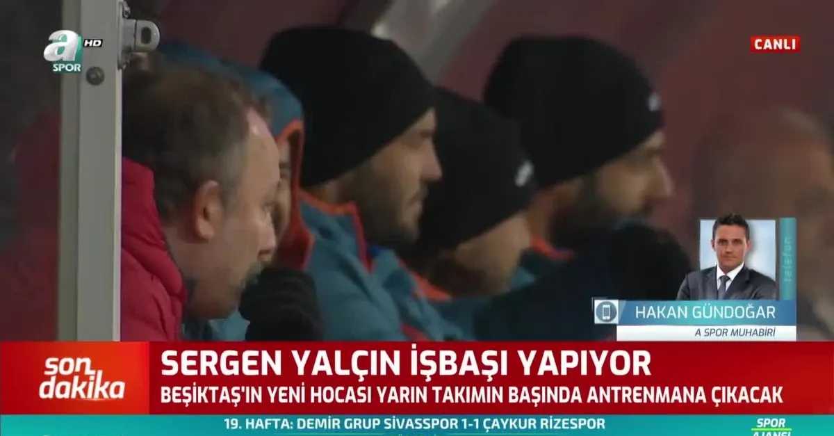Sergen Yalçın iş başı yapıyor