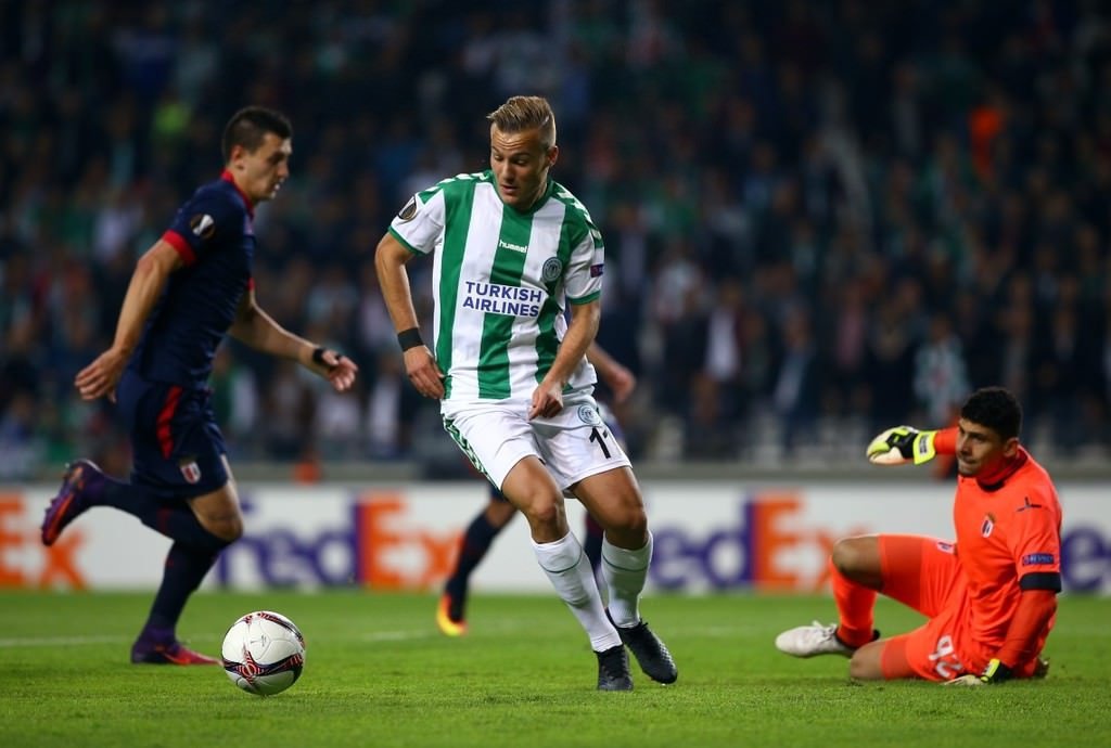 Atiker Konyaspor - Braga maçından kareler