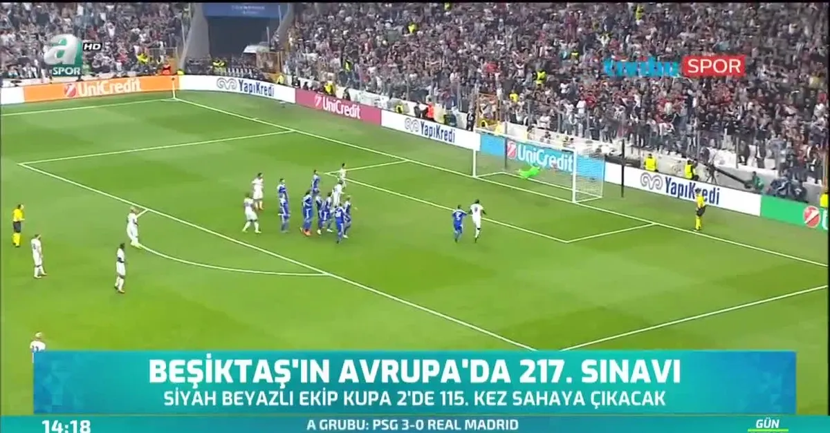 Beşiktaş'ın Avrupa'da 217. sınavı