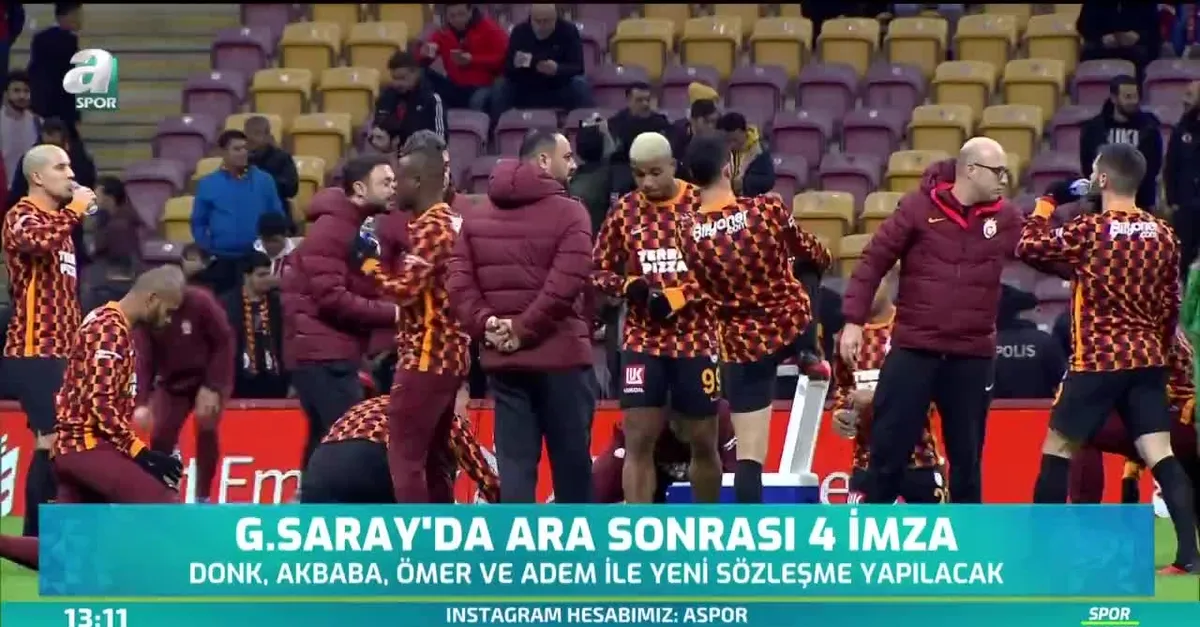 Galatasaray'da ara sonrası 4 imza