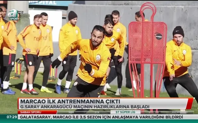 Marcao ilk antrenmanına çıktı