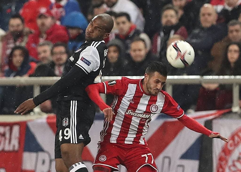 Olympiakos - Beşiktaş maçından kareler