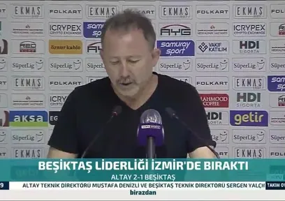 Sergen Yalçın Altay maçı sonrası konuştu!