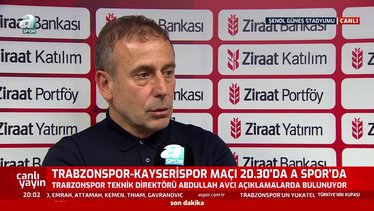 TRABZONSPOR HABERLERİ - Abdullah Avcı'dan Ziraat Türkiye Kupası sözleri! "Nisan ayının sonunda..."