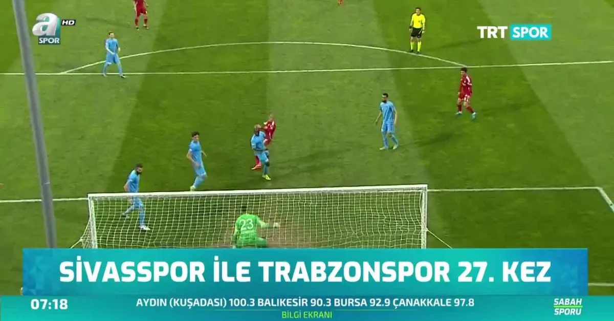 Sivasspor ile Trabzonspor 27. kez