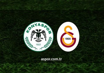 Konyaspor - Galatasaray maçı saat kaçta?