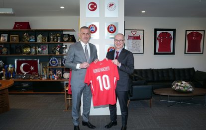 Giorgio Marchetti, TFF Başkanı İbrahim Hacıosmanoğlu’nu ziyaret etti!