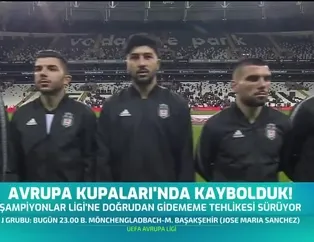 Avrupa kupalarında kaybolduk