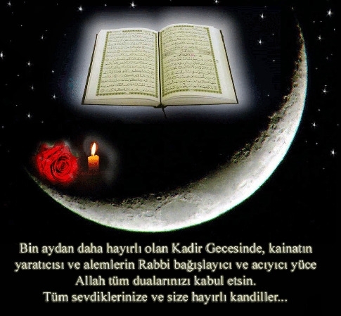 2017 yılı resimli Kadir Gecesi mesajları