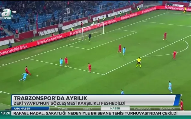 Trabzonspor'da ayrılık