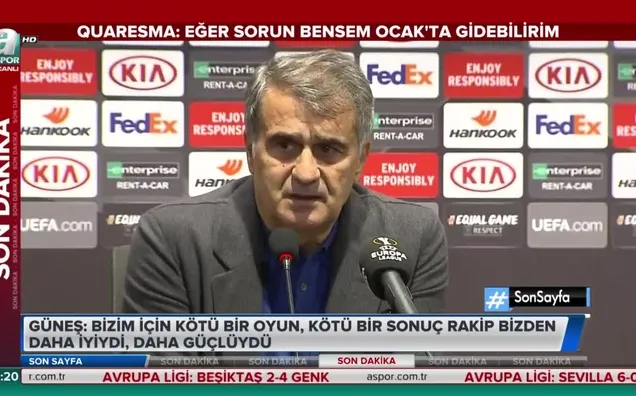 Şenol Güneş'ten tepkiler hakkında açıklama