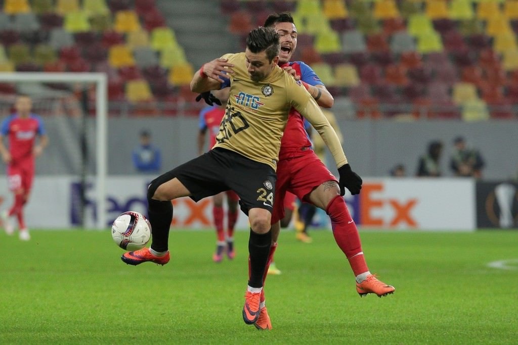 Steaua Bükreş - Osmanlıspor karşılaşmasından kareler