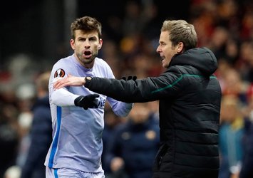 Galatasaray - Barcelona maçında taraftarlar çıldırdı! Gerard Pique...