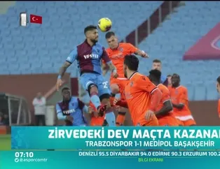 Zirvedeki dev maçta kazanan yok