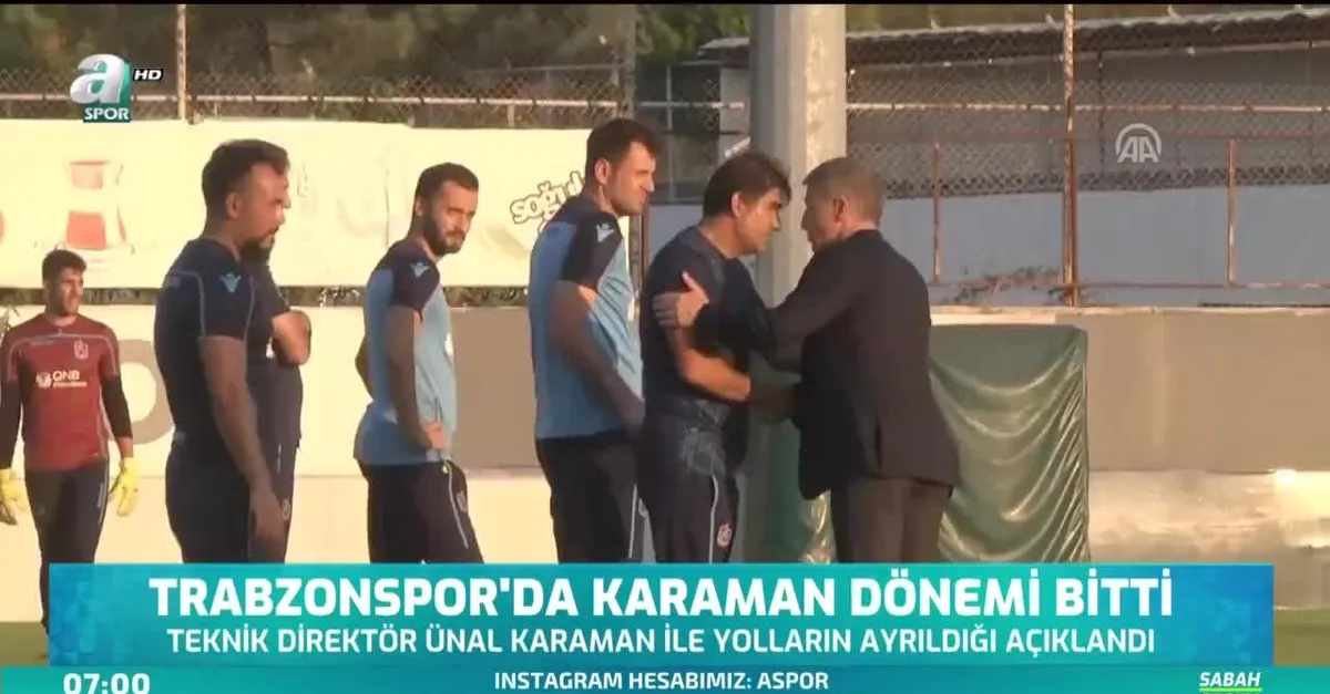 Trabzonspor'da Ünal Karaman dönemi bitti