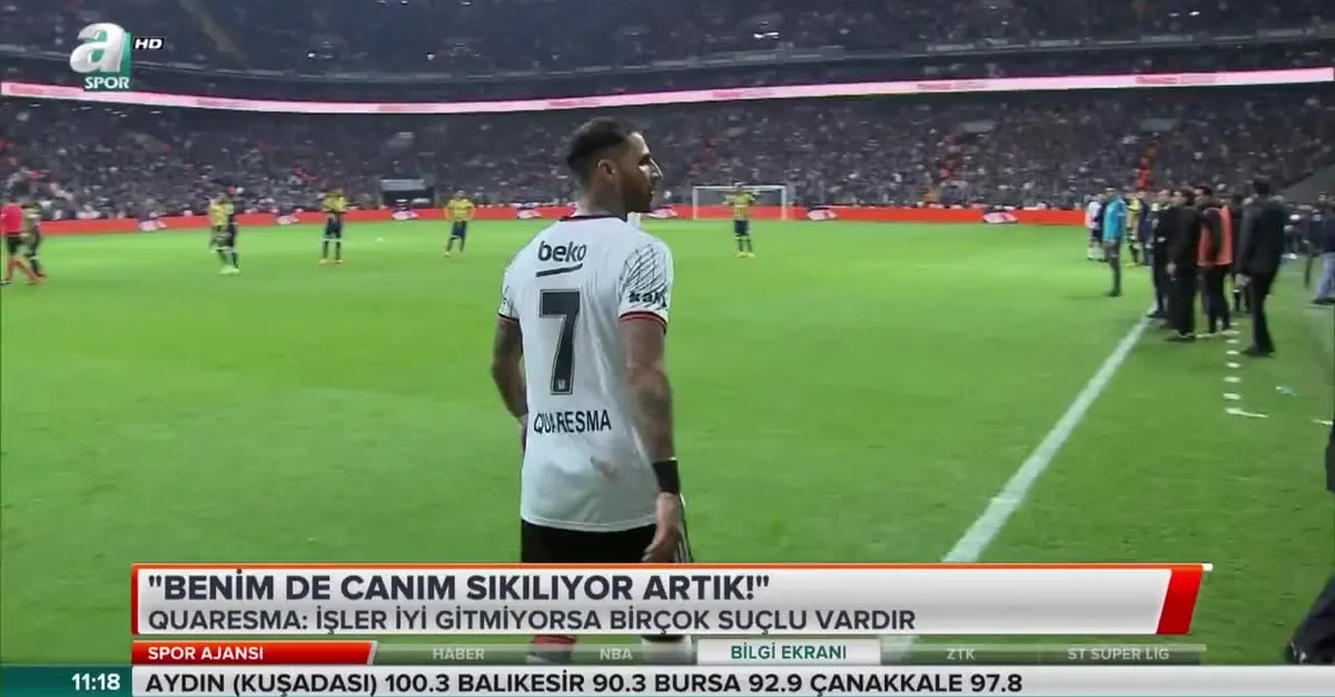 Quaresma: Benim de canım sıkılıyor artık