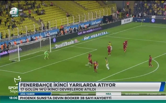 Fenerbahçe ikinci yarılarda atıyor