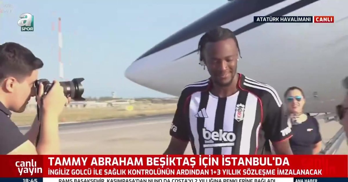 Tammy Abraham İstanbul'a geldi!
