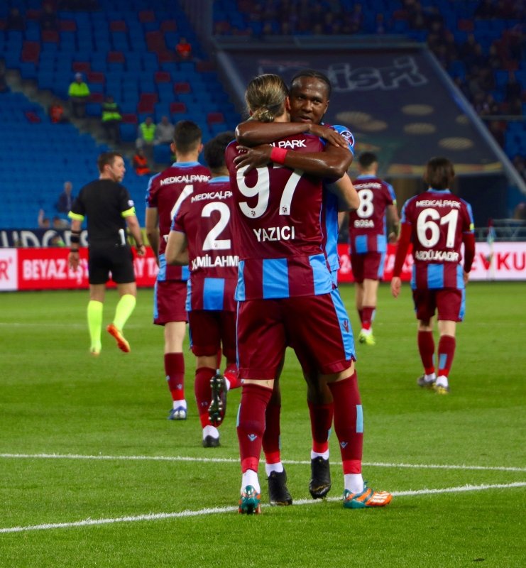 Trabzonspor - Kayserispor maçından kareler