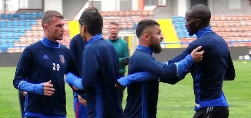 Karabükspor antrenmanında gerginlik