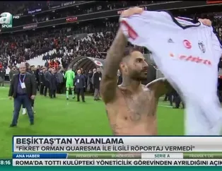 Beşiktaş'ta Quaresma yalanlaması