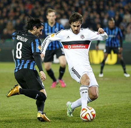 C.Brugge-Beşiktaş maçından kareler