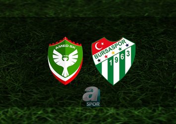 Amedspor - Bursaspor maçı saat kaçta?