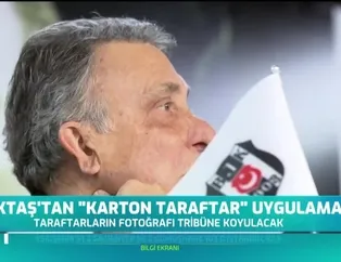 Beşiktaş'tan karton taraftar uygulaması