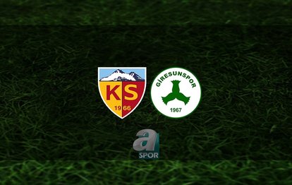 Kayserispor - Giresunspor maçı ne zaman, saat kaçta ve hangi kanalda? | Süper Lig