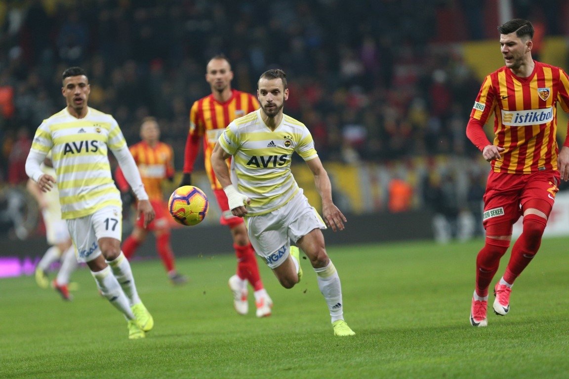 Kayserispor - Fenerbahçe maçından kareler!