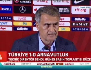 Şenol Güneş: Oyuncularımın alnından öpüyorum