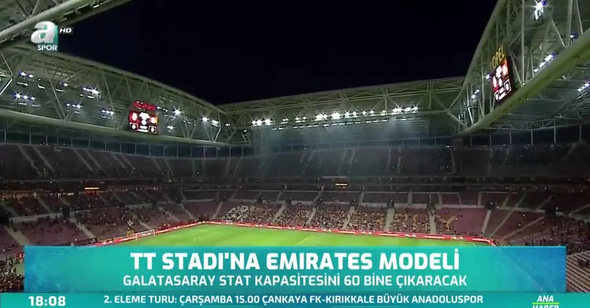Galatasaray'dan TT Stadyumu'na Emirates modeli