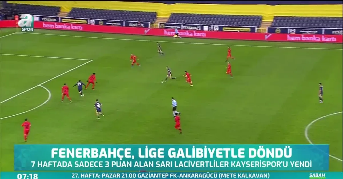 Fenerbahçe lige galibiyetle döndü