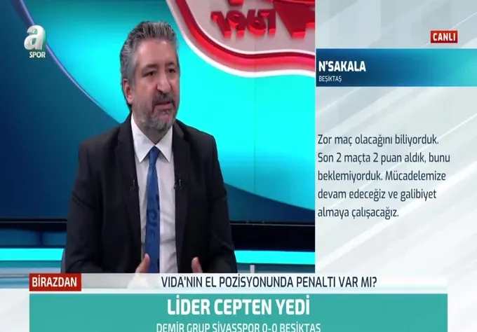 "Beşiktaş yenilmediği için sevinmeli"