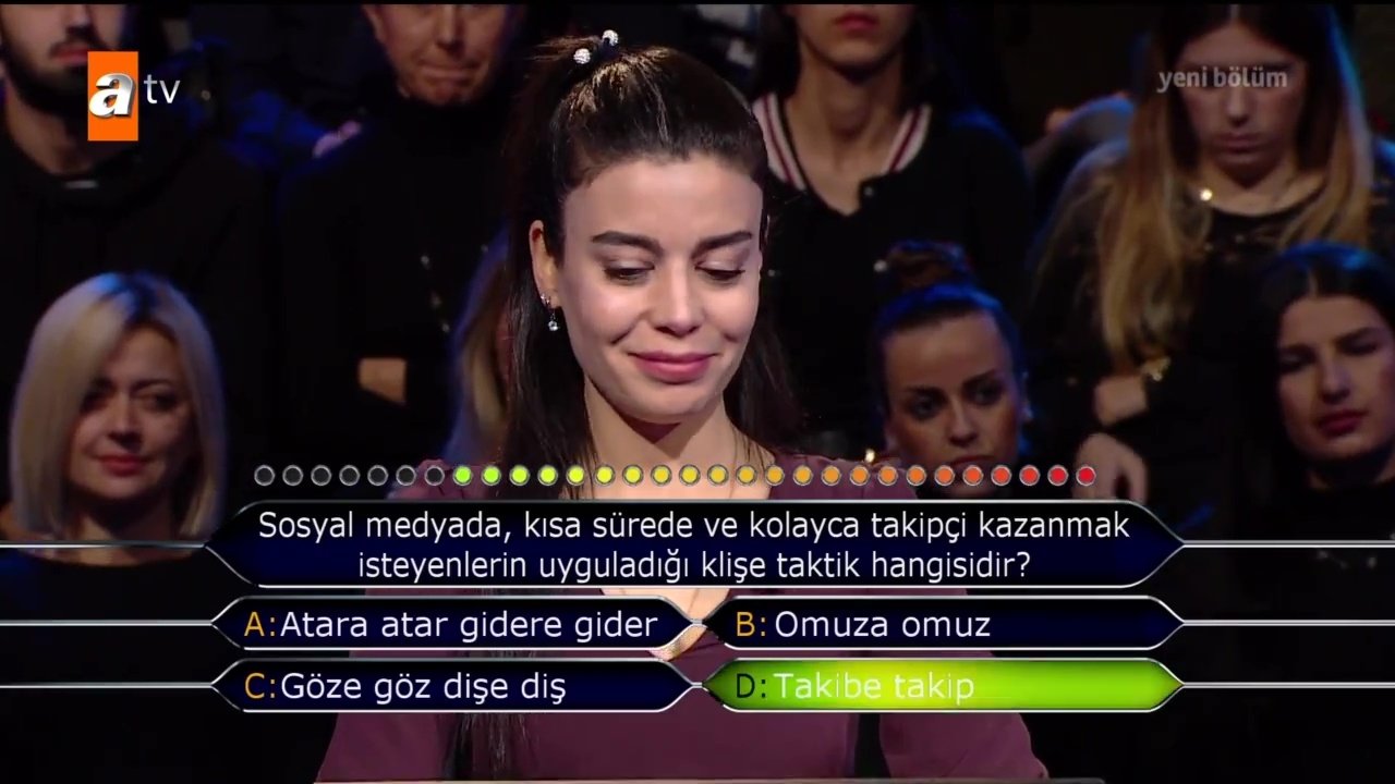 Kim Milyoner Olmak İster 797. bölüm soru ve cevapları! Geceye damga vuran soru