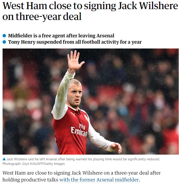 Wilshere’dan Fenerbahçe’ye kötü haber