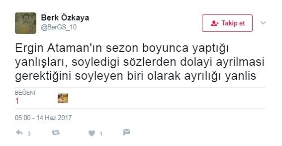 Ergin Ataman gitti sosyal medya sallandı