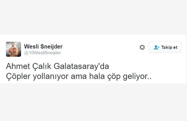 Galatasaray taraftarından Ahmet Çalık tepkisi