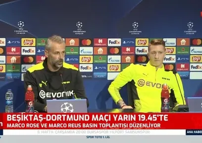 Rose ve Reus Beşiktaş - Dortmund maçı öncesi konuştu