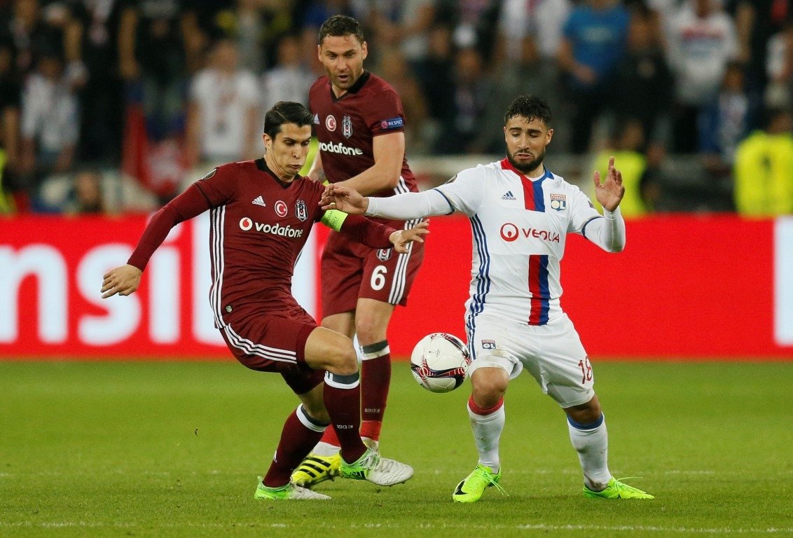 Olympique Lyon - Beşiktaş maçından kareler