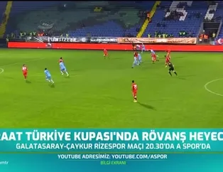 Ziraat Türkiye Kupası'nda rövanş heyecanı